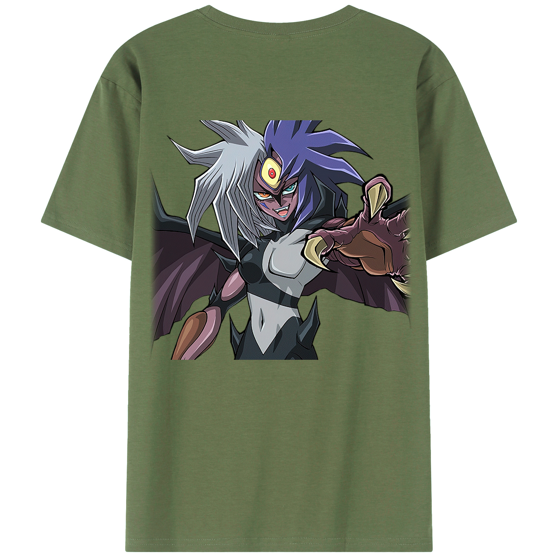 （画像用） 遊☆戯☆王 Yu-Gi-Oh! 綿100％ メンズ半袖Tシャツ（バックプリント） 通気性